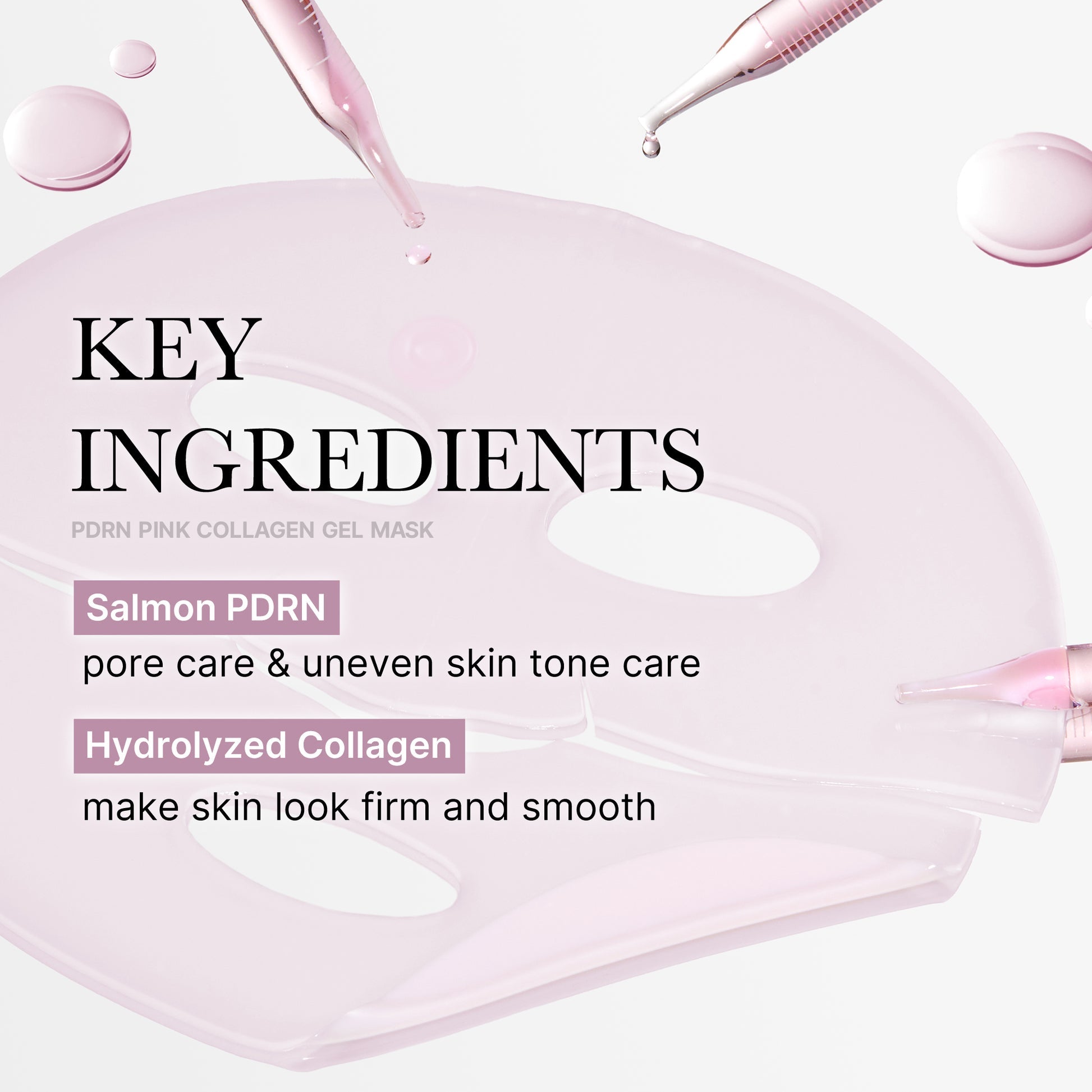 Mascarilla de Gel de Colágeno Rosa PDRN de Salmón Medicube 4EA