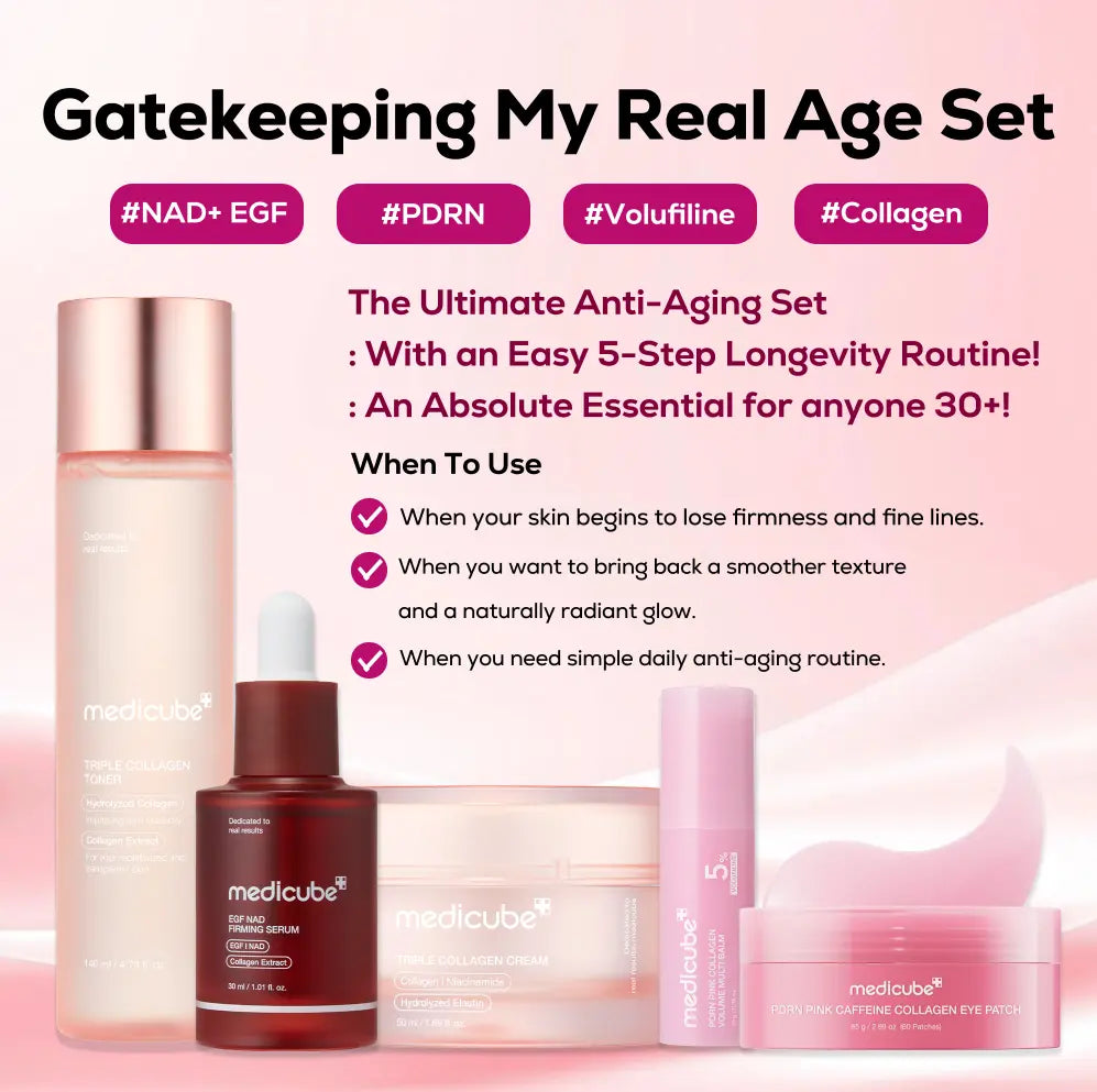 Stop Looking Older Than You Are –Medicube 5-Step Skin Reset System